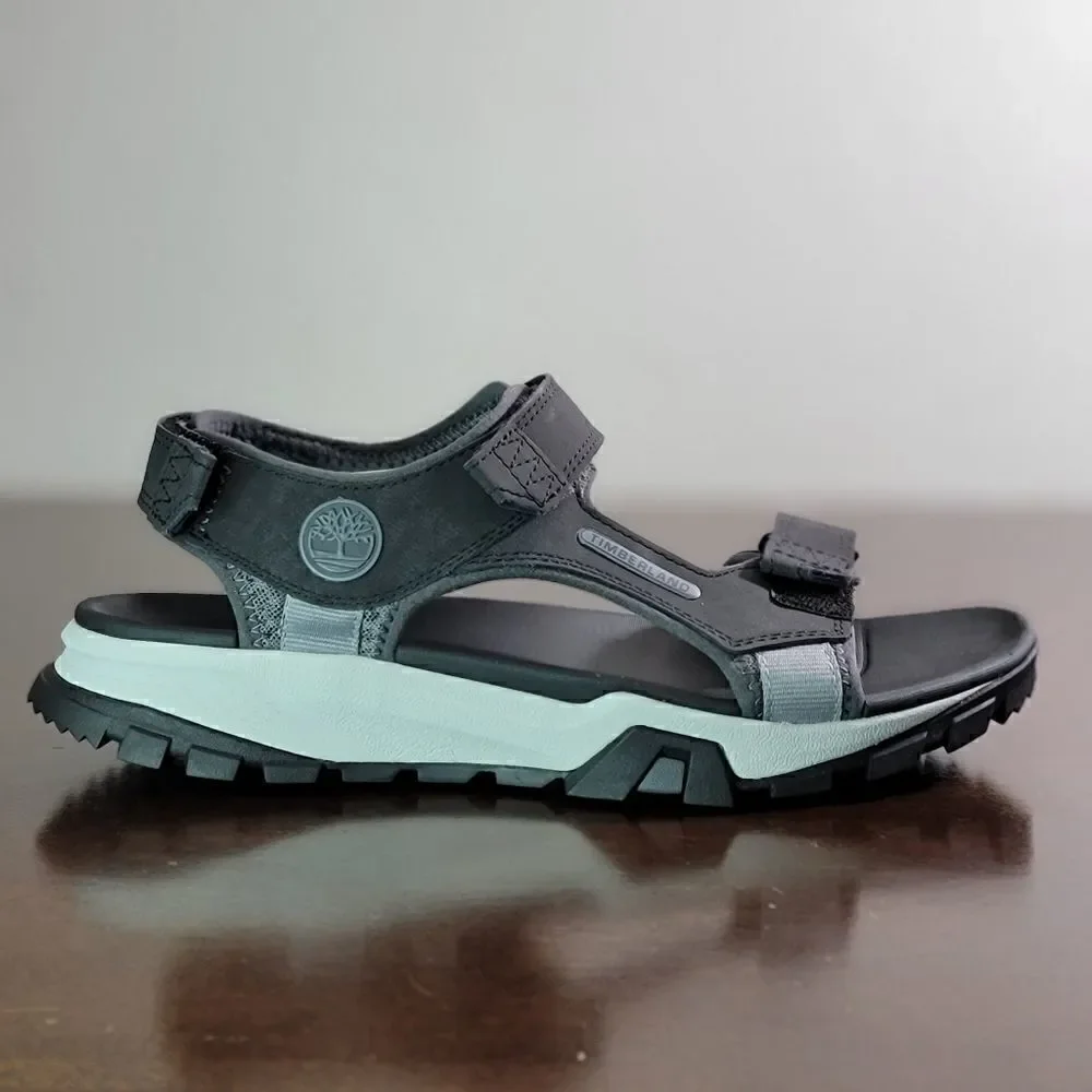 Timberland Garrison Trail Sandals Black Leather Comfort Men's Shoes Boots Gray - Picture 11 of 13